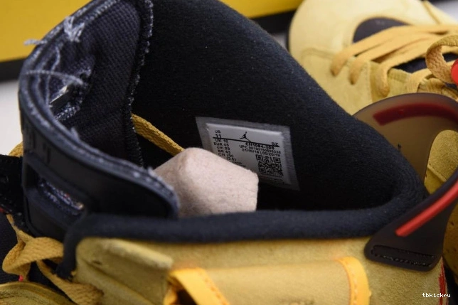 Rep TBkick YELLOW JORDAN 6 SCOTT AIR CN1084-300 X TRAVIS 0728